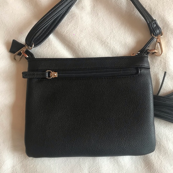 Faux Leather Crossbody Bag with Adjustable Strap - Picture 3 of 6